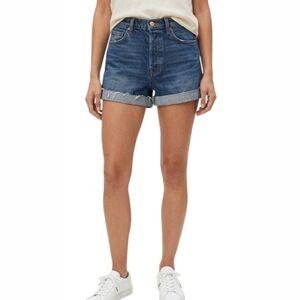 Reformation Lola Rolled‎ Cuff Shorts Denim Cutoff Shorts Size 27